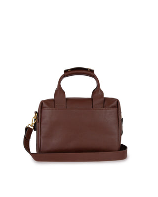 Bolsa Tutu Couro Adô Cor Marrom Cacau