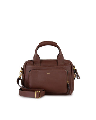 Bolsa Tutu Couro Adô Cor Marrom Cacau