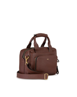 Bolsa Tutu Couro Adô Cor Marrom Cacau