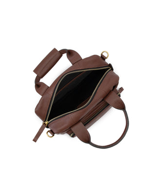 Bolsa Tutu Couro Adô Cor Marrom Cacau