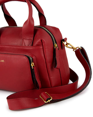 Bolsa Tutu Couro Adô Cor Vermelho Rubi