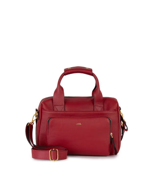 Bolsa Tutu Couro Adô Cor Vermelho Rubi