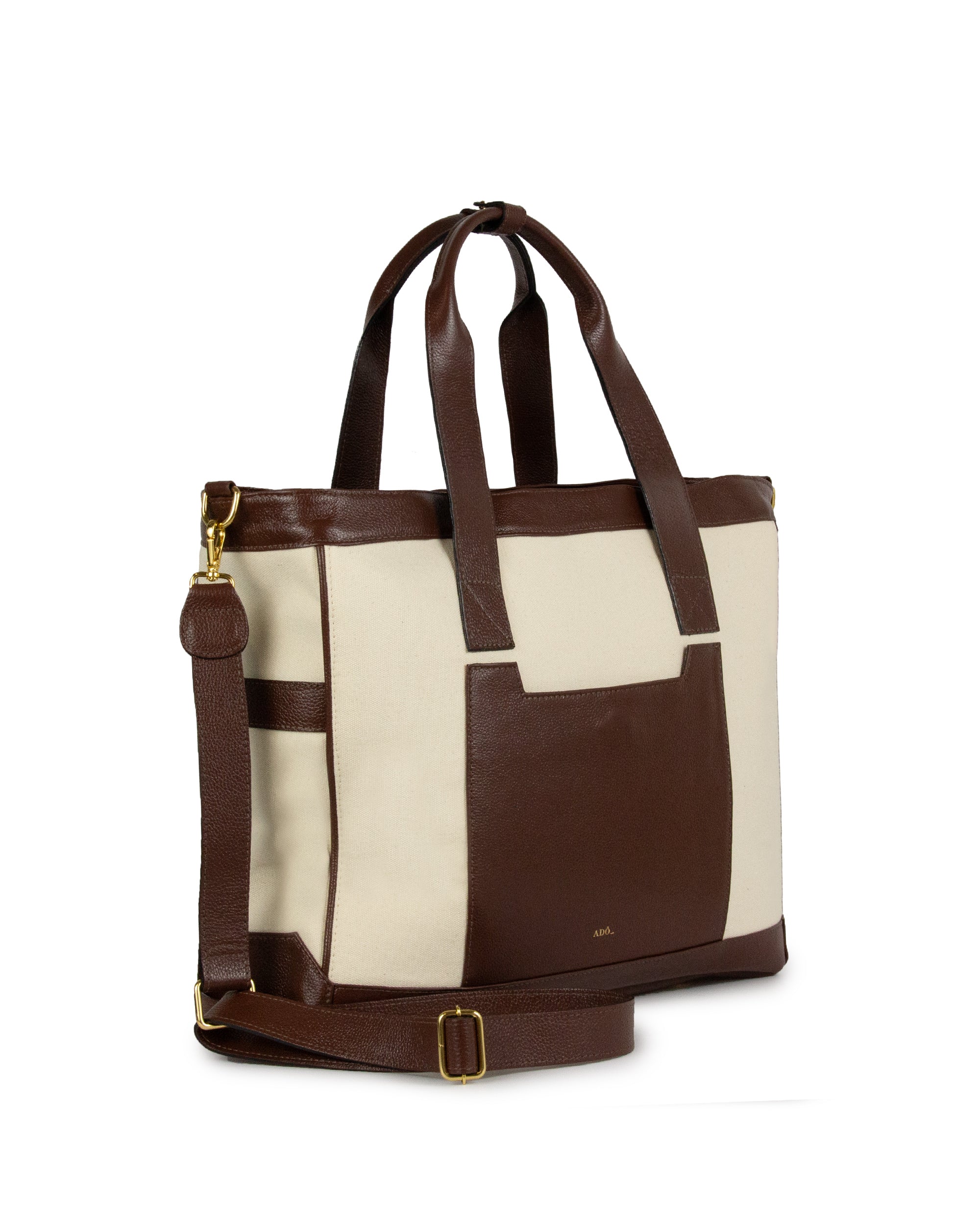 Bolsa Weekend Lu Ferreira Adô Cor Marrom Cacau - ADÔ