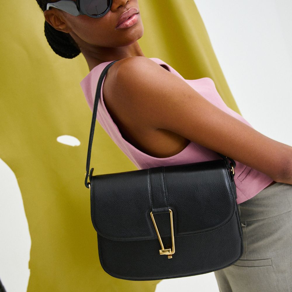 Bolsa Dora Couro Adô Cor Preto