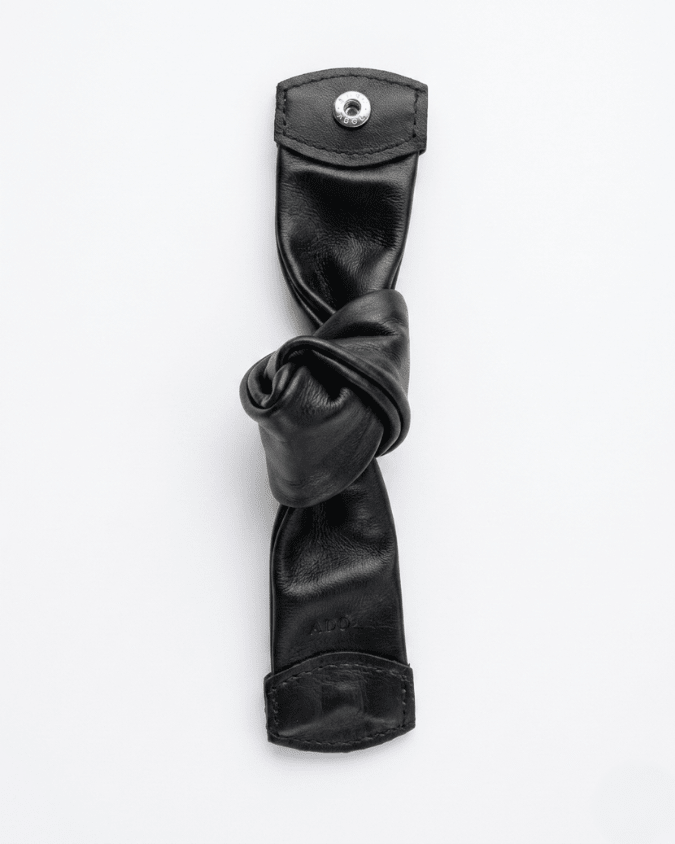 Bracelete Nó Couro Adô Cor Preto - ADÔ
