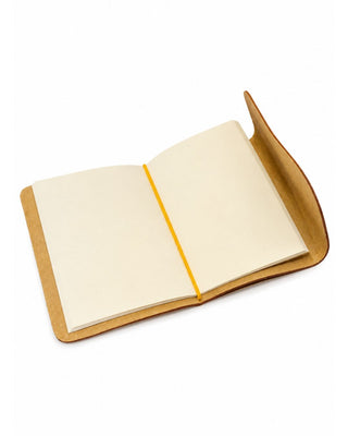 Caderno Journal A6 Couro Adô Cor Marrom Cacau