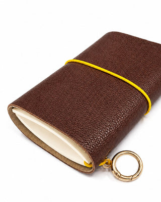 Caderno Journal A6 Couro Adô Cor Marrom Cacau