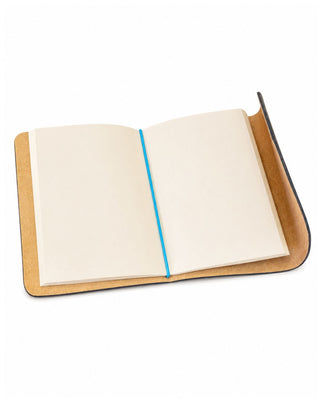 Caderno Journal A6 Couro Adô Cor Preto