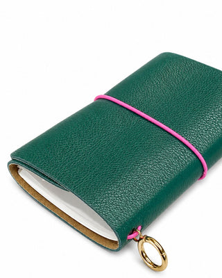 Caderno Journal A6 Couro Adô Cor Verde Noturno