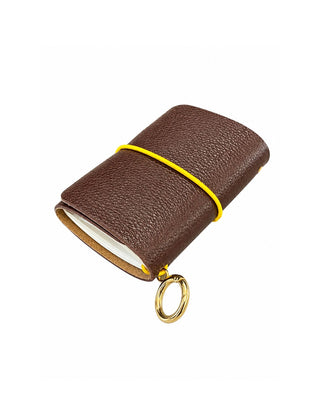 Caderno Journal A7 Couro Adô Cor Marrom Cacau