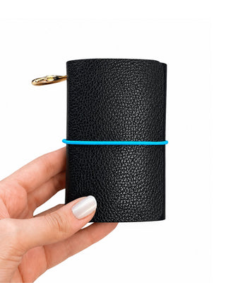 Caderno Journal A7 Couro Adô Cor Preto