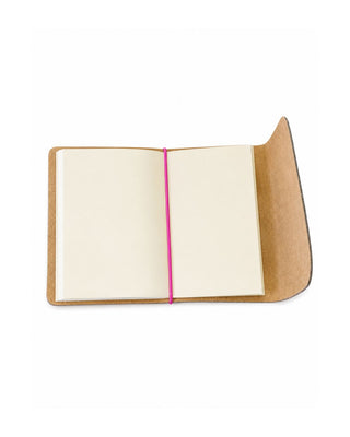 Caderno Journal A7 Couro Adô Cor Verde Noturno