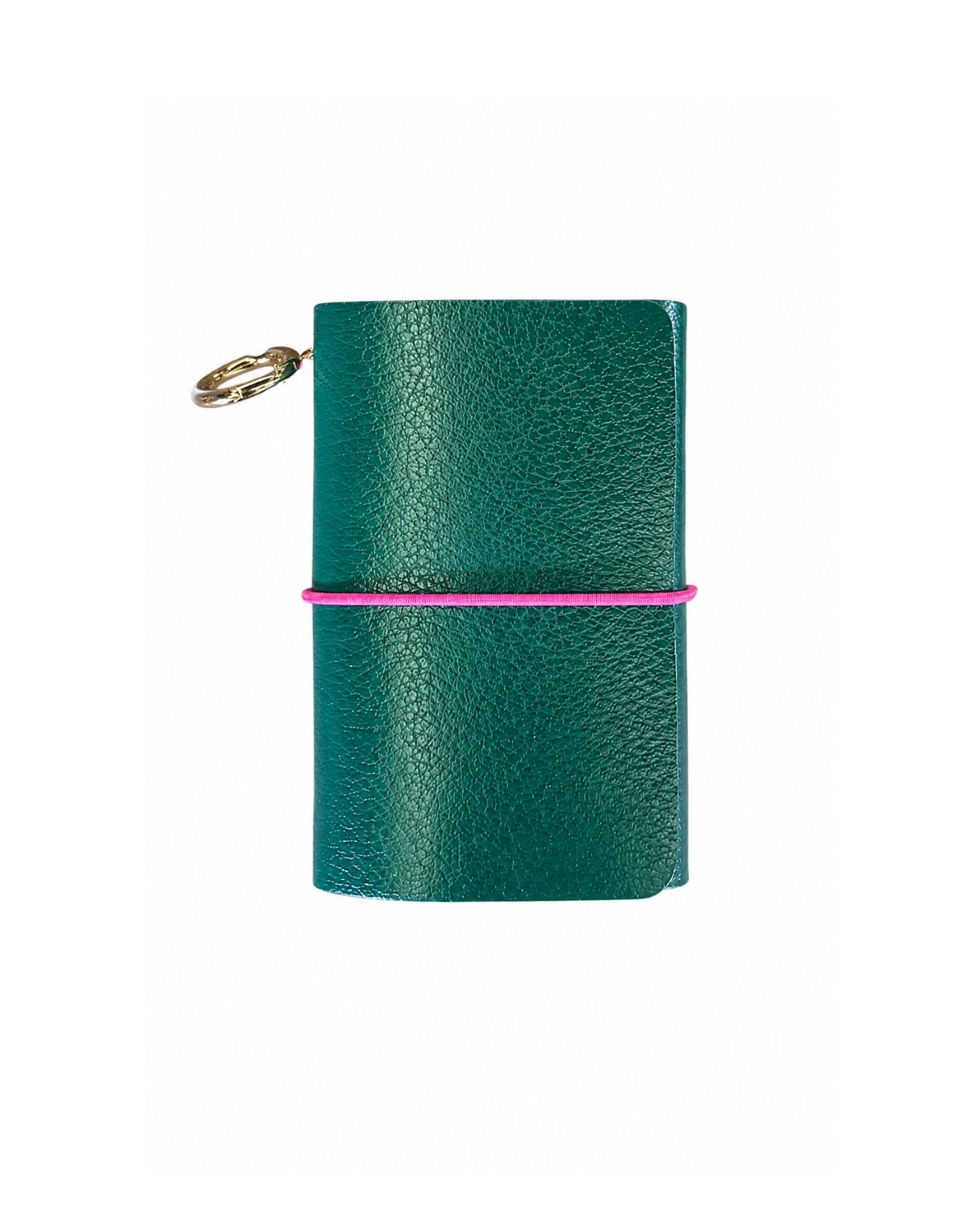 Caderno Journal A7 Couro Adô Cor Verde Noturno