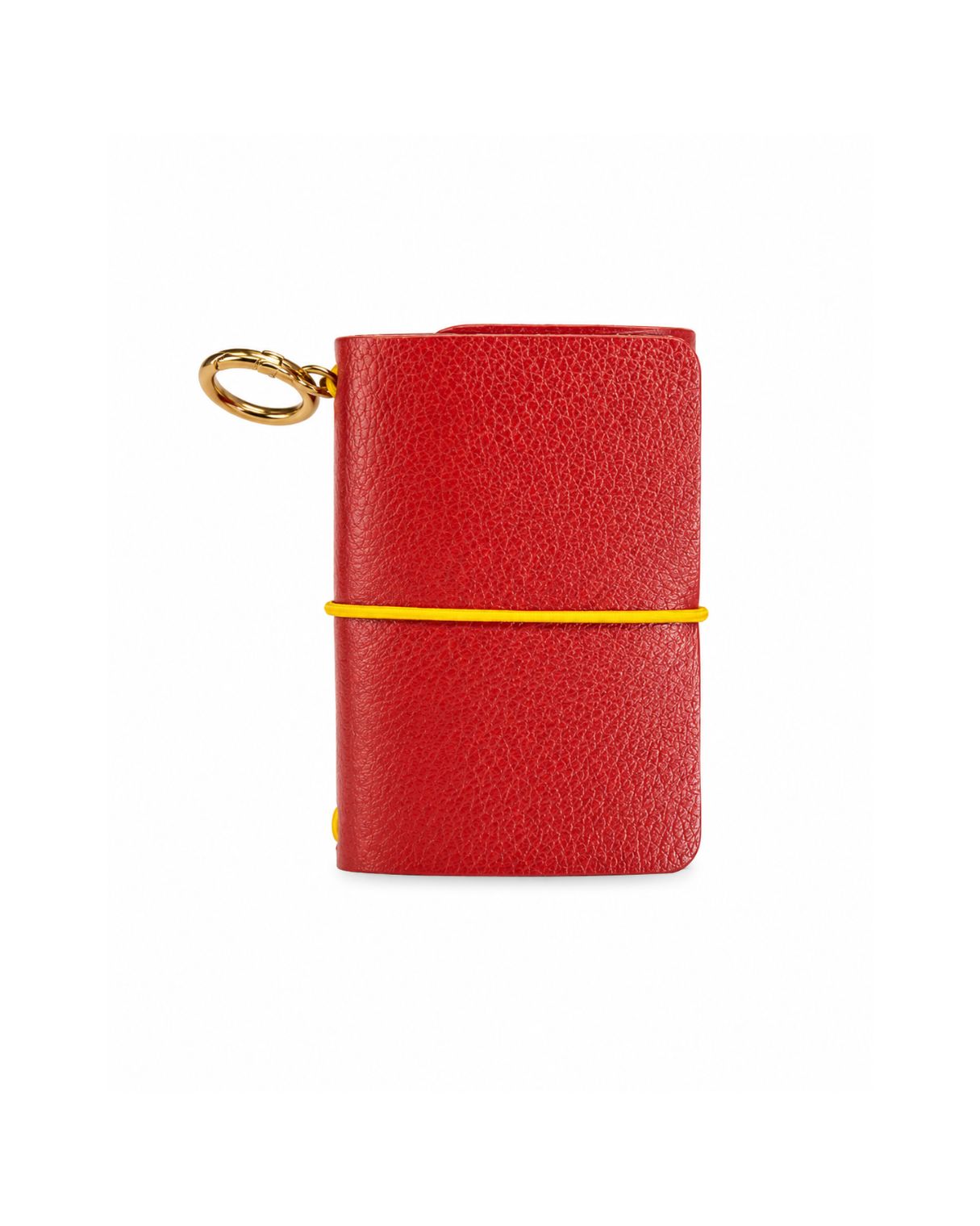 Caderno Journal A7 Couro Adô Cor Vermelho Rubi