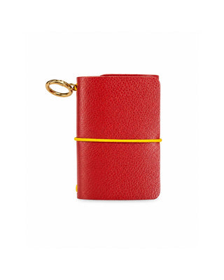 Caderno Journal A7 Couro Adô Cor Vermelho Rubi