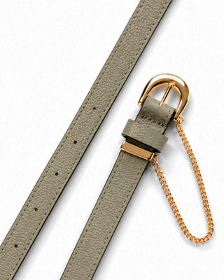 Cinto Corrente Loop Couro Adô Cor Cinza Fendi