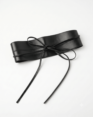 Cinto Obi Couro Adô Cor Preto - ADÔ