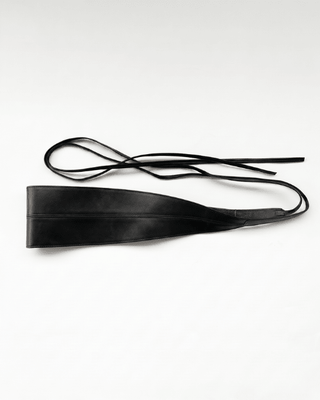 Cinto Obi Couro Adô Cor Preto - ADÔ
