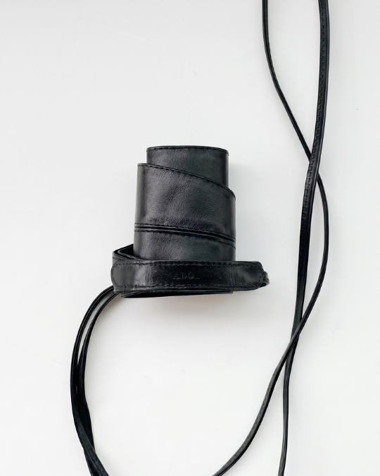 Cinto Obi Couro Adô Cor Preto