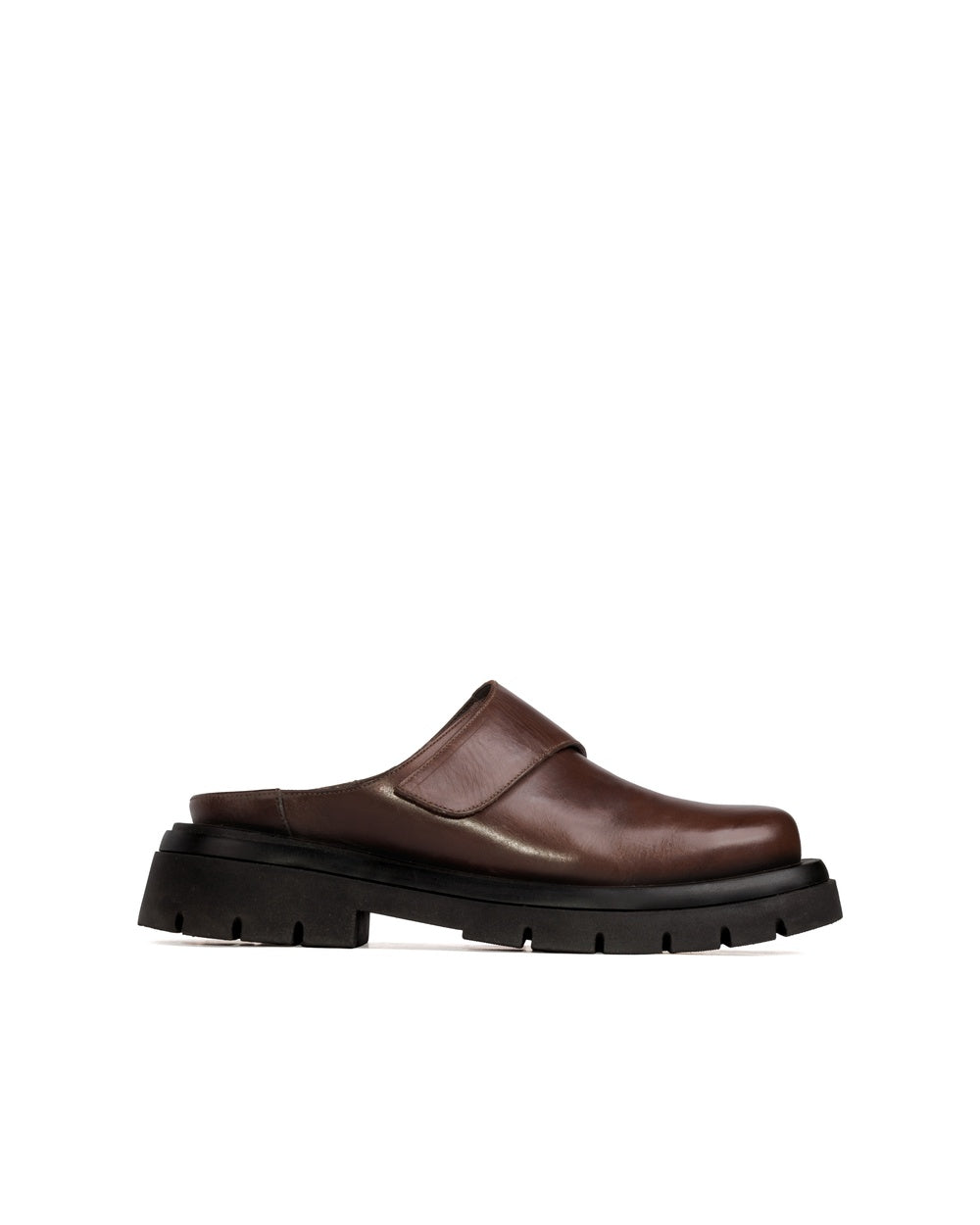 Clog Iris Couro Adô Cor Marrom Cacau