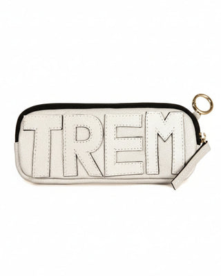 Estojo Trem Collab Made in Beaga Couro Adô  Cor Branco Latte