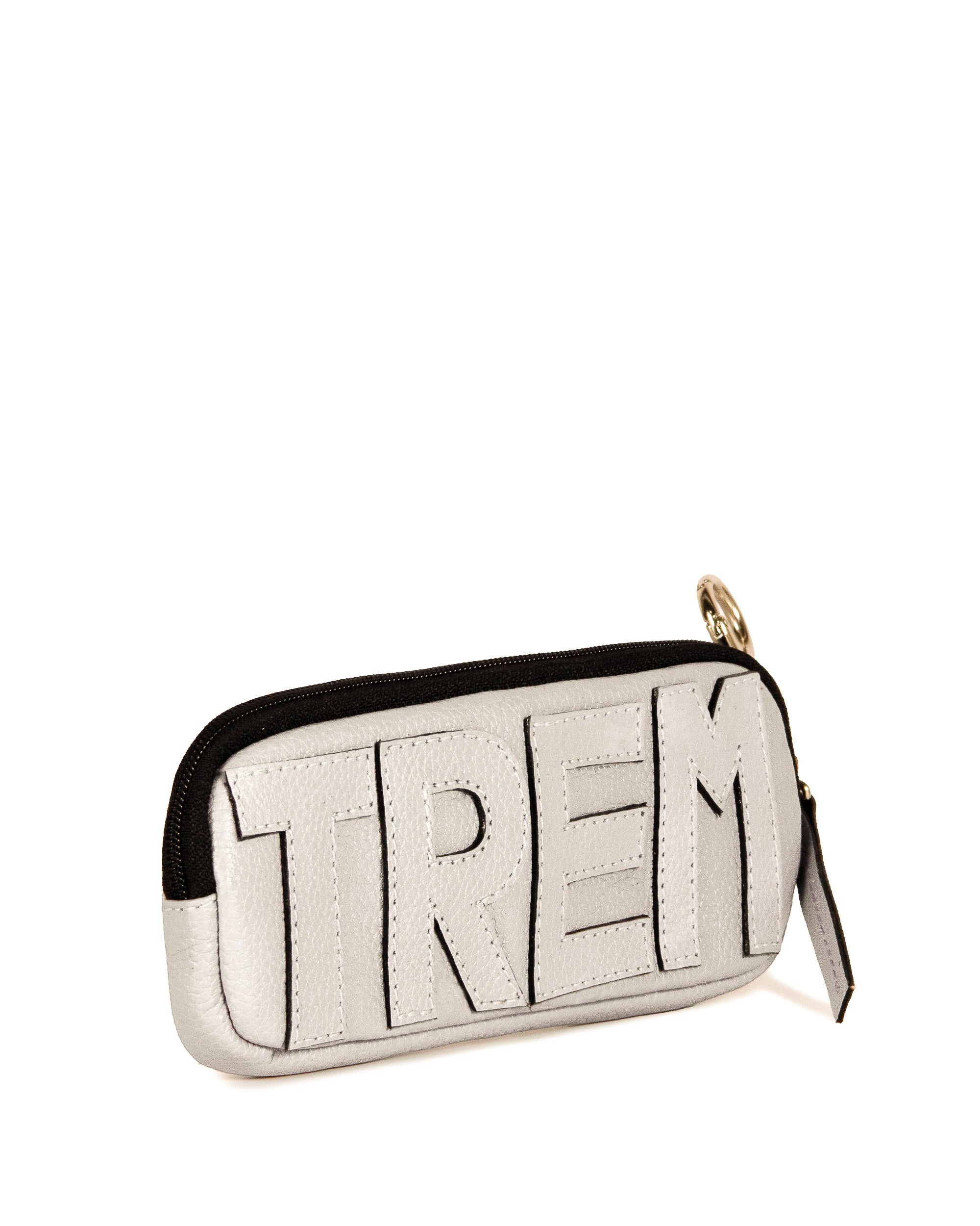 Estojo Trem Collab Made in Beaga Couro Adô  Cor Branco Latte