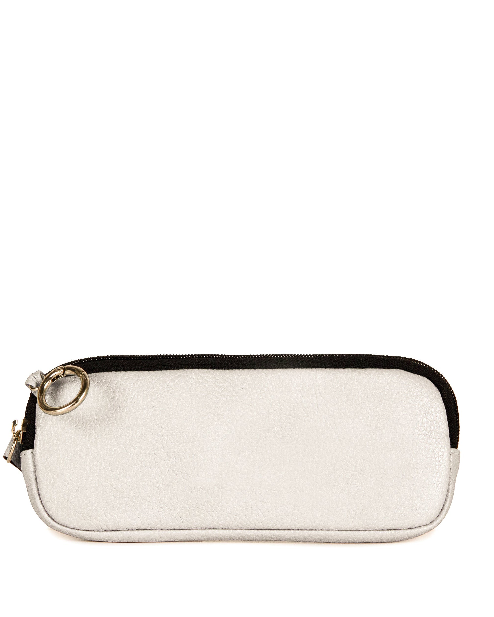 Estojo Trem Collab Made in Beaga Couro Adô  Cor Branco Latte