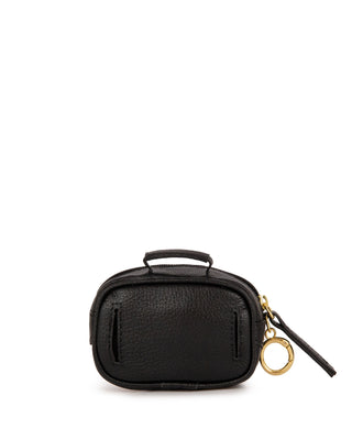 Mini Bag Charm Brick Couro Adô Cor Preto