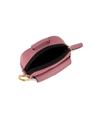 Mini Bag Charm Brick Couro Adô Cor Rosa Mauve
