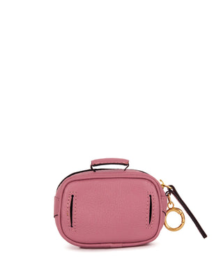 Mini Bag Charm Brick Couro Adô Cor Rosa Mauve