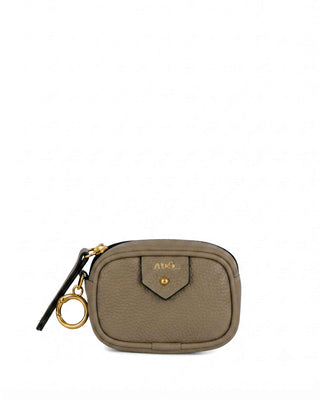 Mini Bag Charm Cla Couro Adô Cor Cinza Fendi