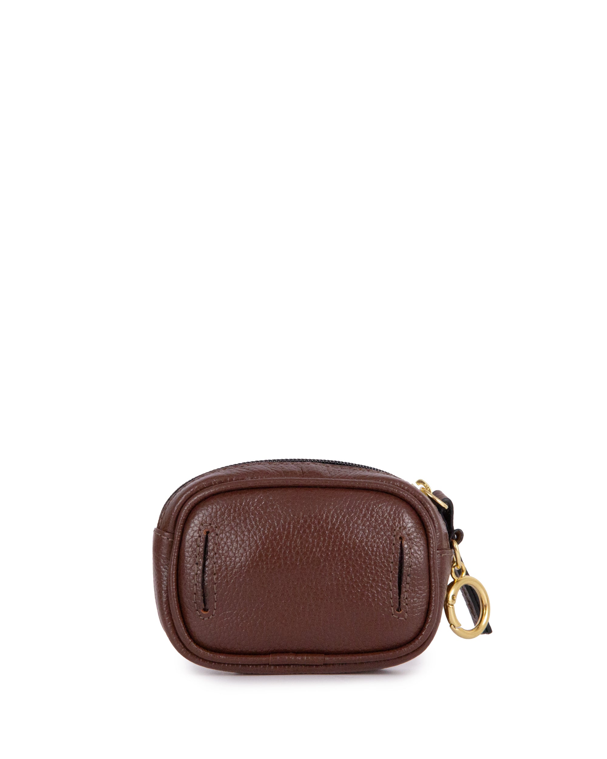 Mini Bag Charm Cla Couro Adô Cor Marrom Cacau