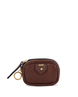 Mini Bag Charm Cla Couro Adô Cor Marrom Cacau