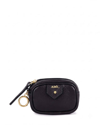 Mini Bag Charm Cla Couro Adô Cor Preto