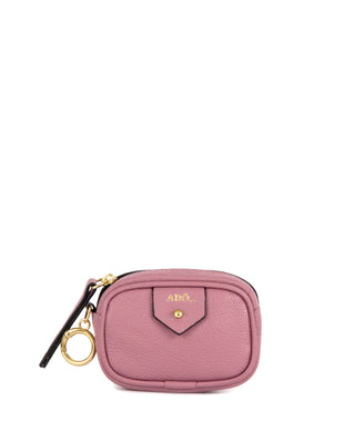 Mini Bag Charm Cla Couro Adô Cor Rosa Mauve