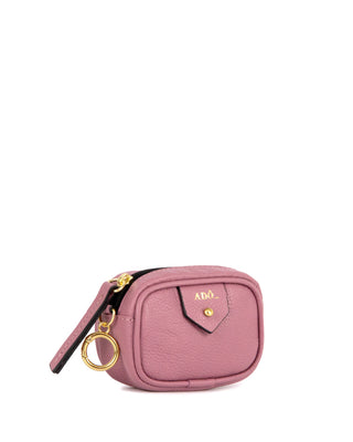Mini Bag Charm Cla Couro Adô Cor Rosa Mauve