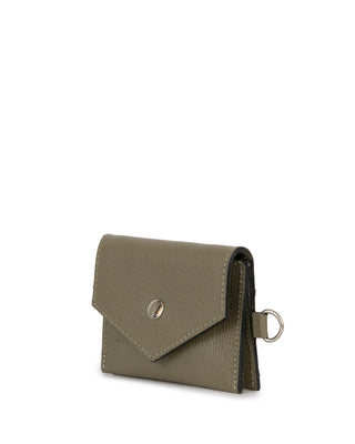 Mini Bolsa Cartucha Couro Adô Cor Cinza Fendi