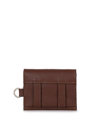 Mini Bolsa Cartucha Couro Adô Cor Marrom Cacau