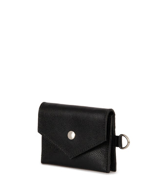 Mini Bolsa Cartucha Couro Adô Cor Preto