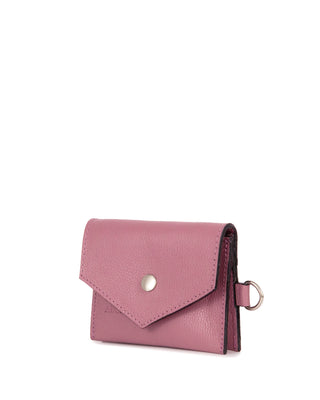 Mini Bolsa Cartucha Couro Adô Cor Rosa Mauve