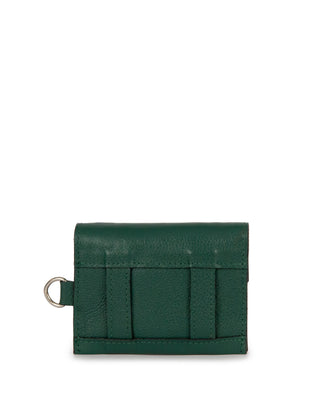 Mini Bolsa Cartucha Couro Adô Cor Verde Noturno