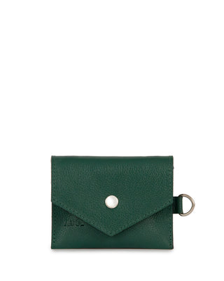 Mini Bolsa Cartucha Couro Adô Cor Verde Noturno