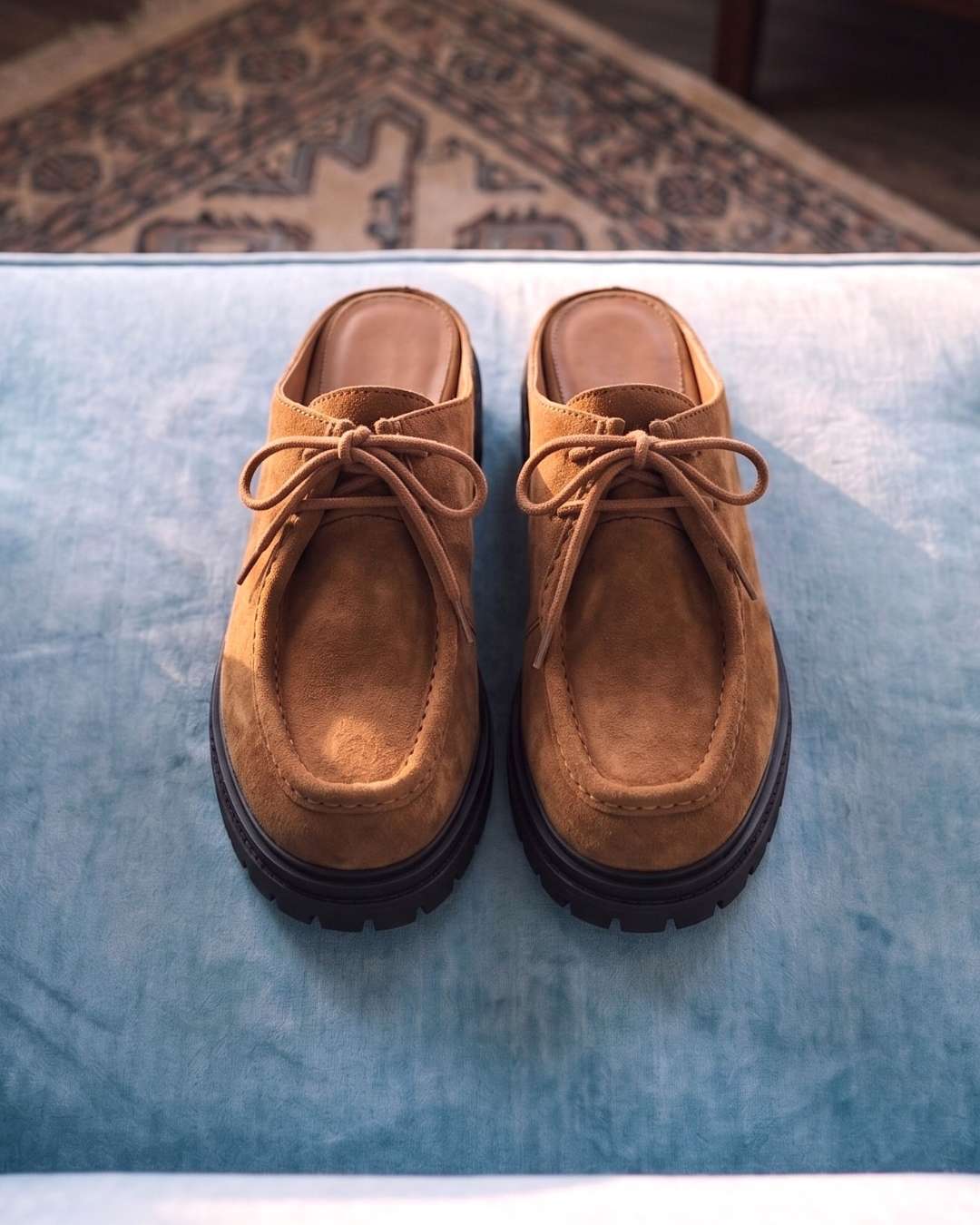 Mule Colette Camurça Adô Cor Marrom Whisky