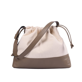 BOLSA BUCKET LU FERREIRA COR CINZA FENDI