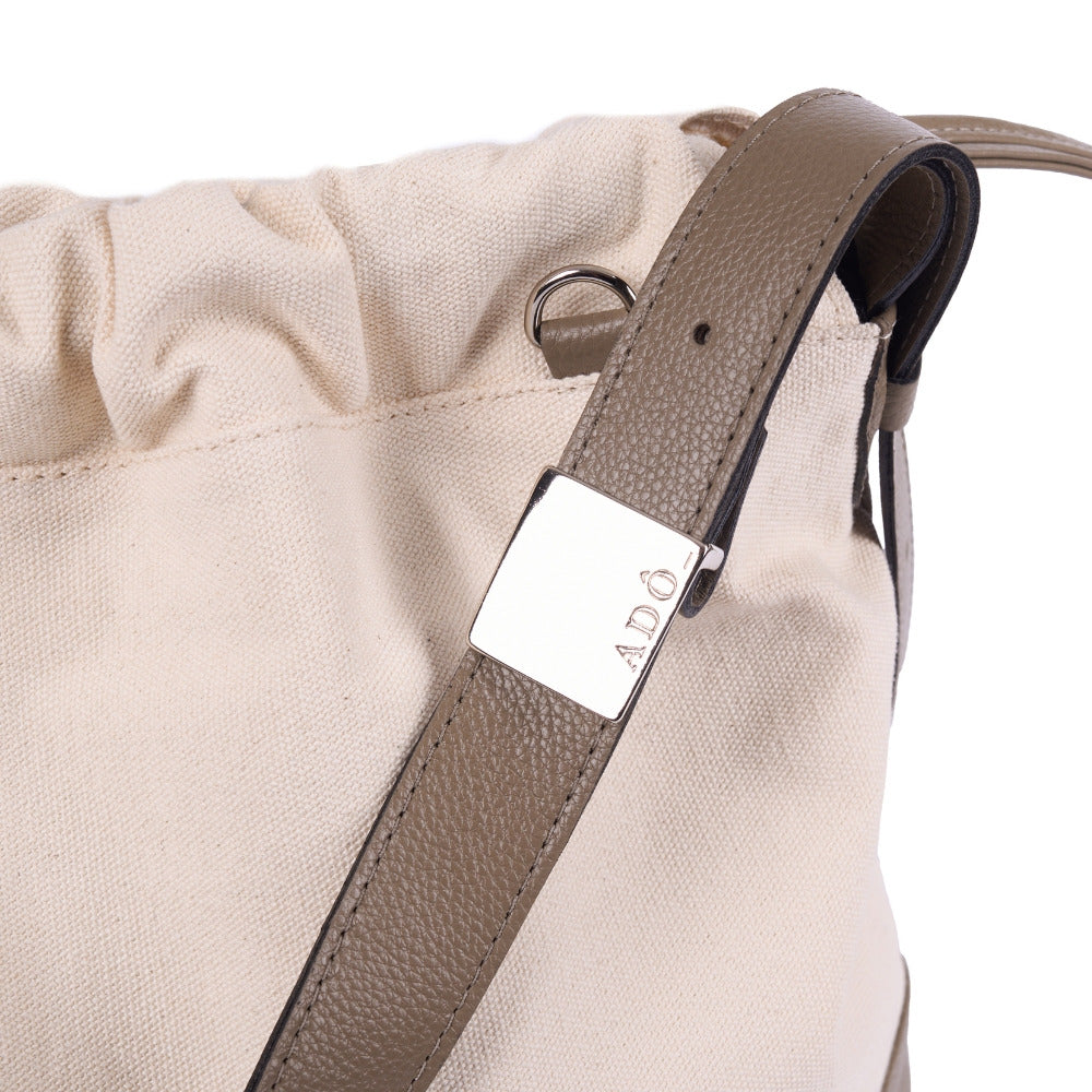 BOLSA BUCKET LU FERREIRA COR CINZA FENDI