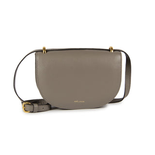 BOLSA OLI PEQUENA COURO ADÔ COR CINZA FENDI