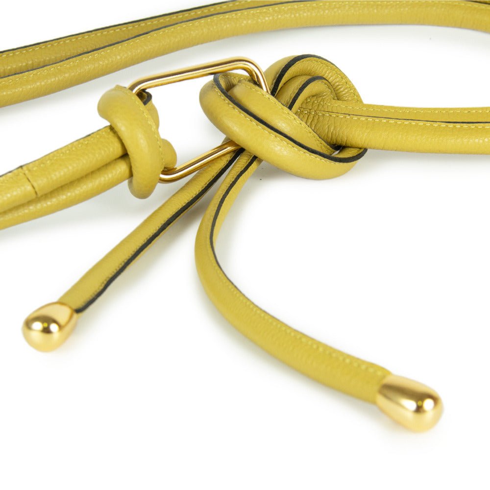 Cinto Nina Couro Adô Cor Verde Pistache