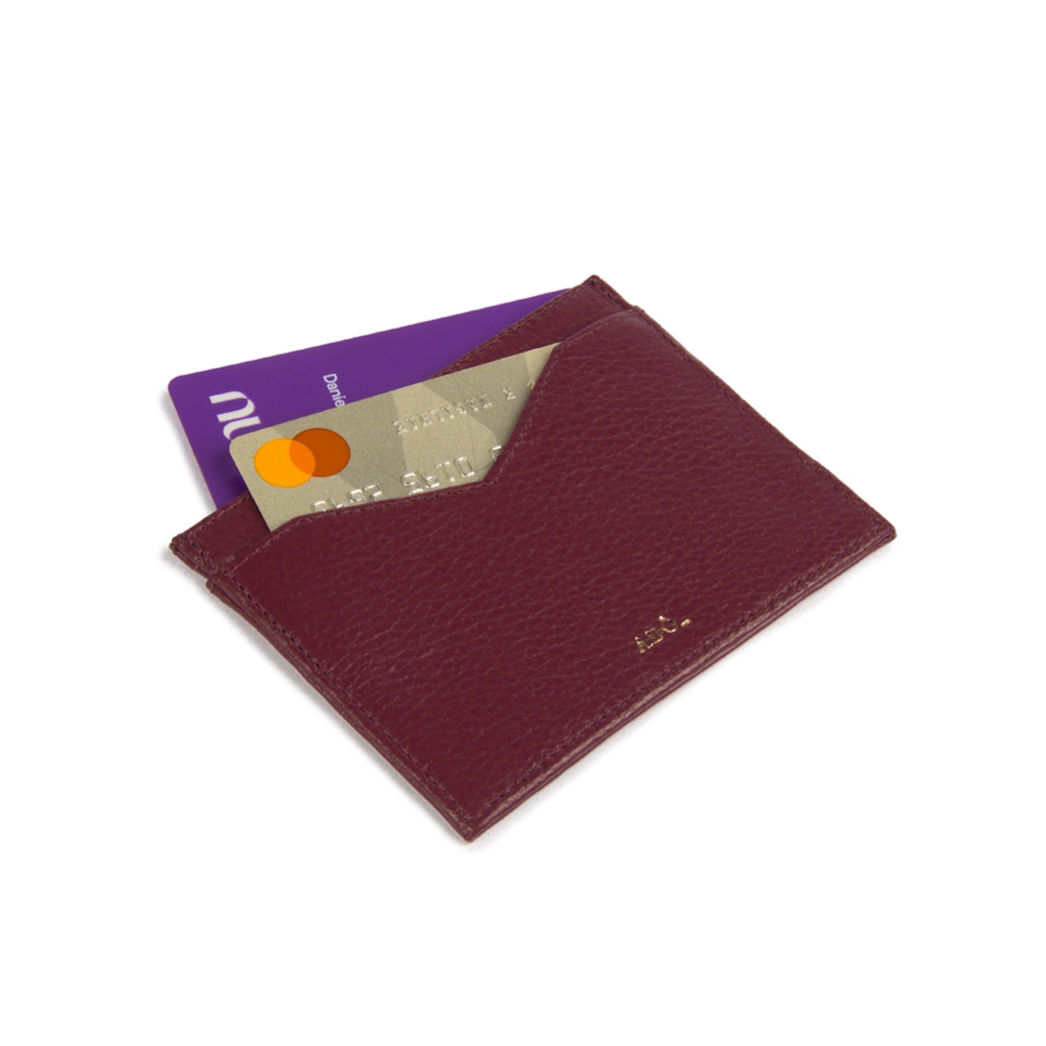 🎁 Porta Cartao Cla Couro Adô Cor Framboesa (Discount)