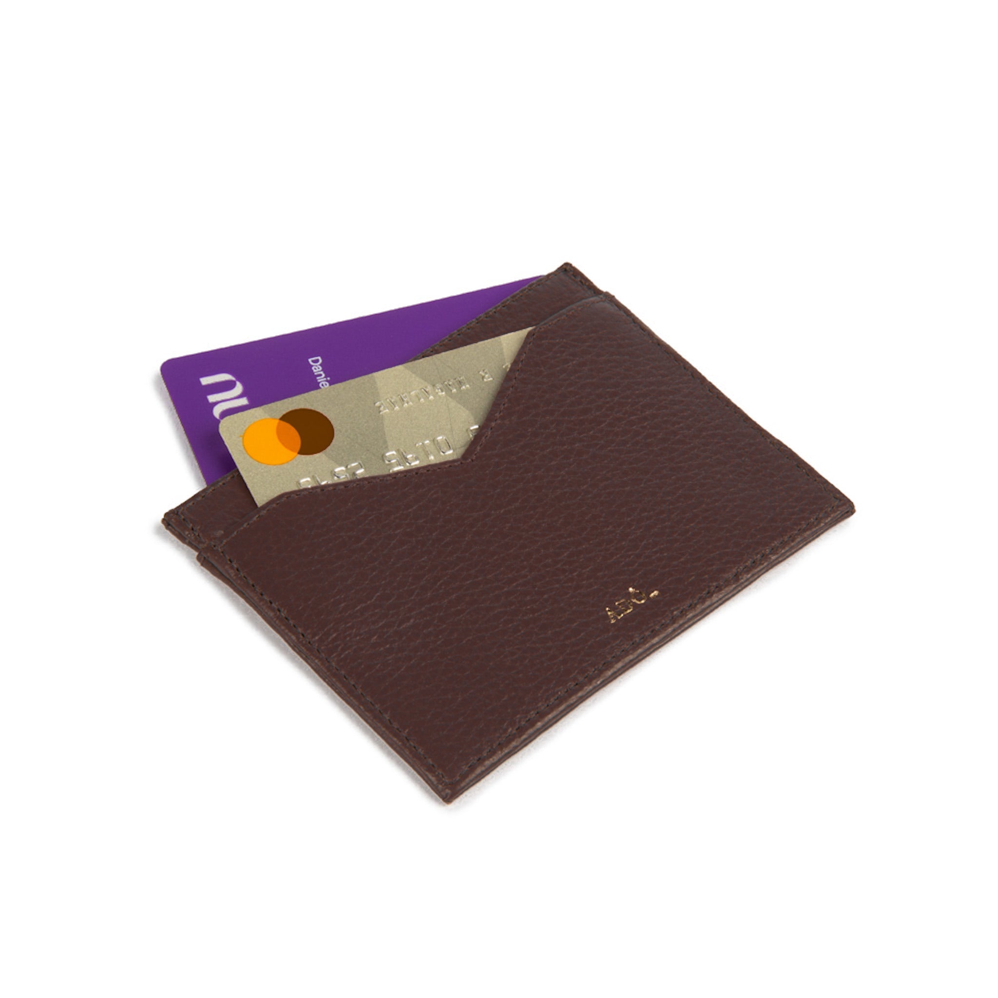 🎁 Porta Cartao Cla Couro Adô Cor Marrom Cacau (Discount)