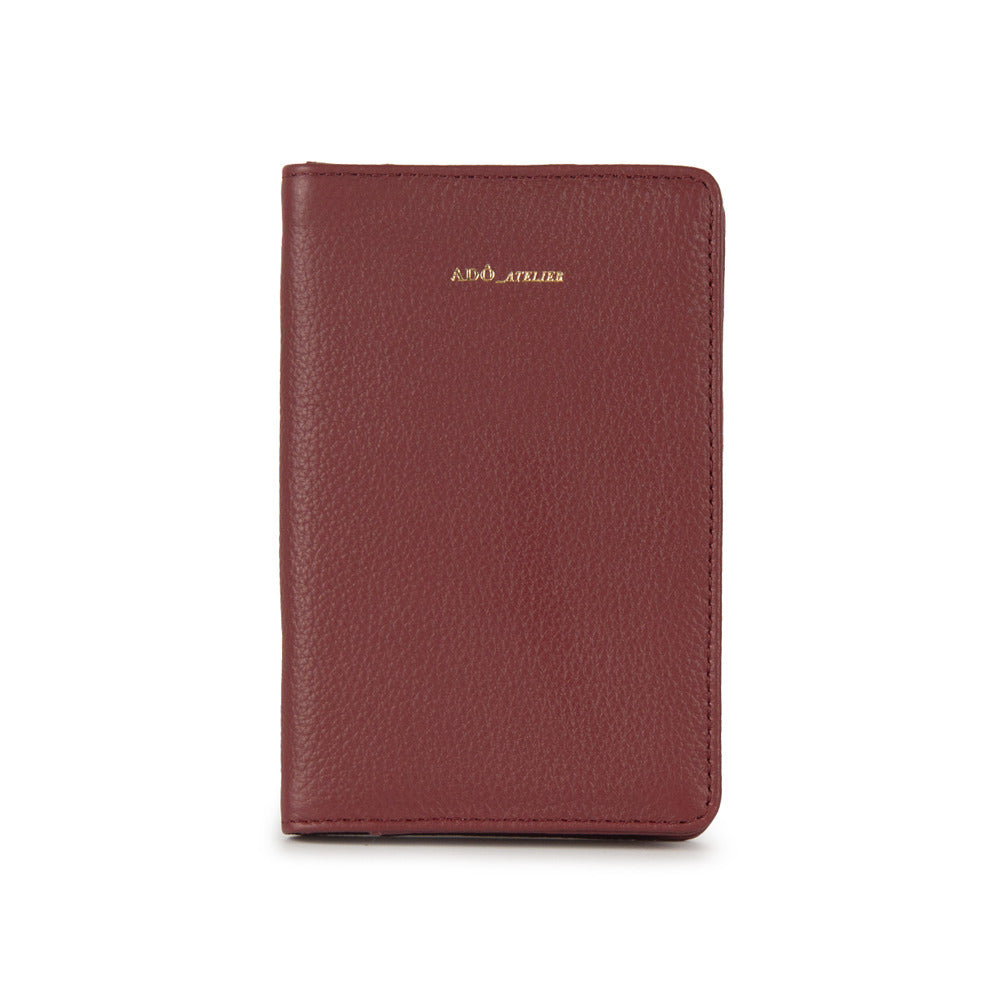 PORTA PASSAPORTE ADO COURO ADÔ COR FRAMBOESA